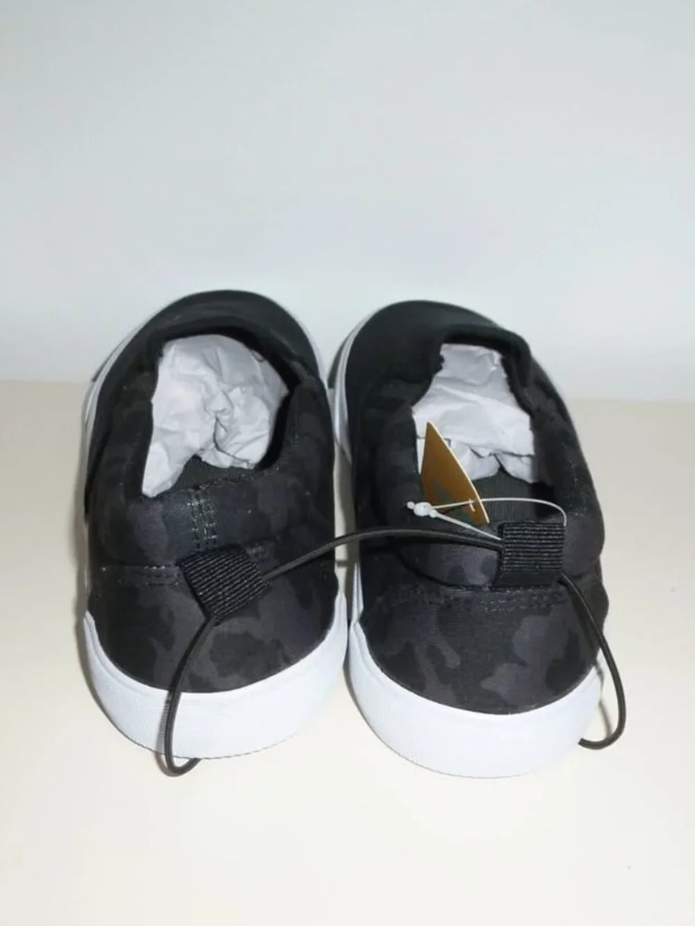 There Abouts Black Canvas Slip-On Shoes - Men SZ 6